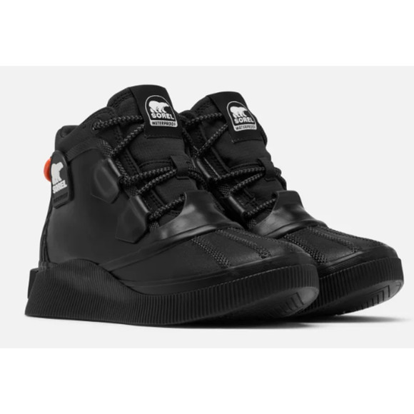 NEW SOREL Out N About IV Splashy Size W10.5 Black/Sea Salt - Picture 4 of 6